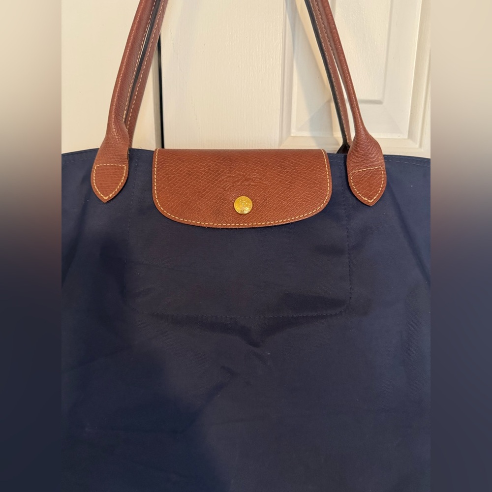 LONGCHAMP Le Pliage Original M Tote Bag in Navy - Picture 2 of 8